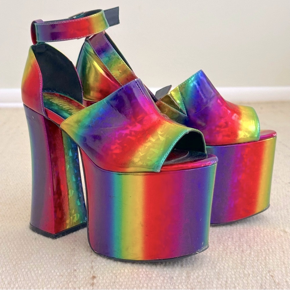 Rainbow Platform Heels 🌈✨